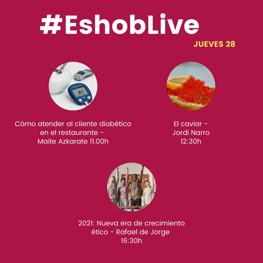 ESHOBescola's tweet photo. 📣 Nuevas formaciones para esta semana en #EshobLive

📝 Inscíbete en: https://t.co/JY2lQZyHYy
 
📹 Y recuerda que puedes visualizar las grabaciones de todos los cursos cuando quieras. https://t.co/y0zLGmLFFq