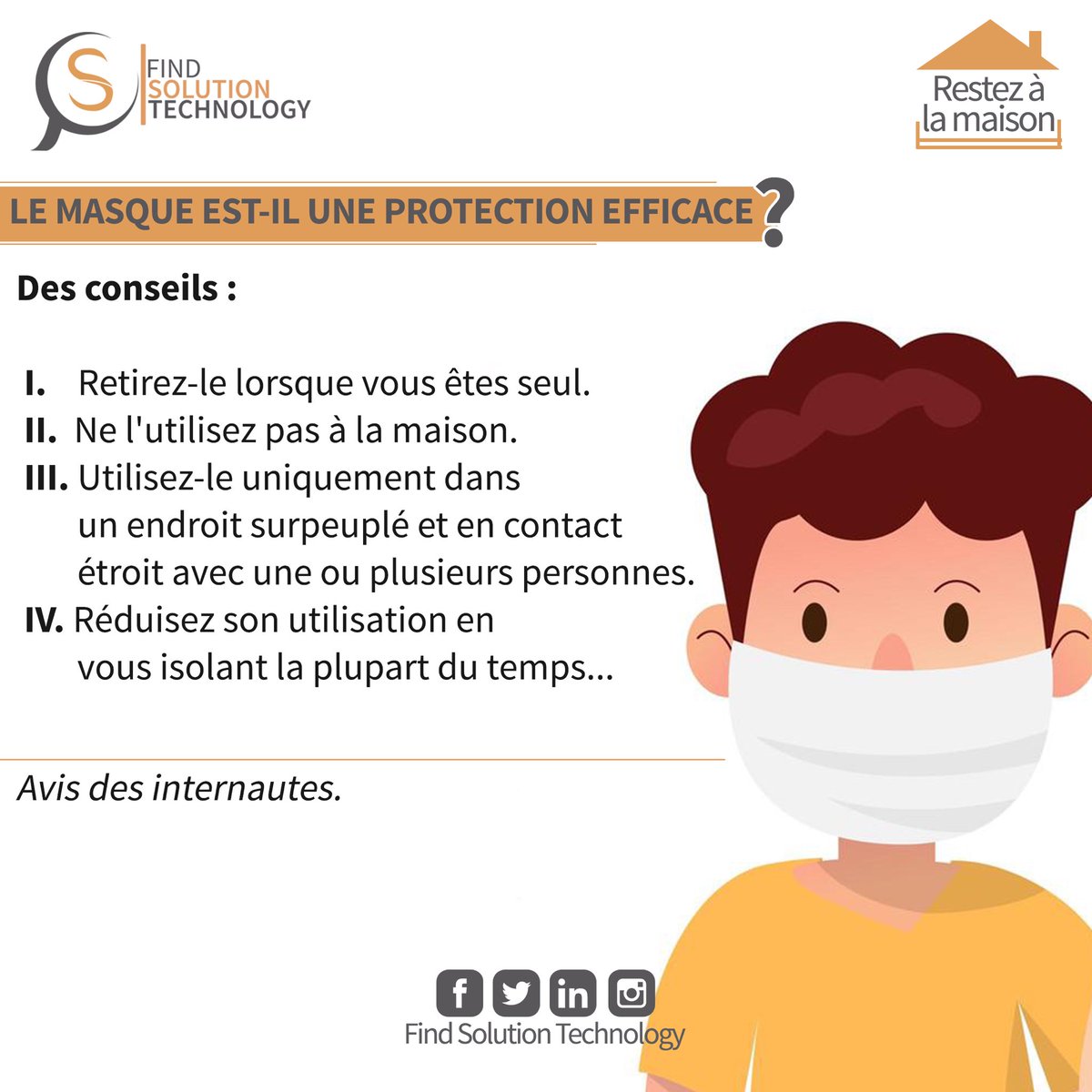 findsolutionT's tweet image. Clôturons notre question sur l’importance de masques par ces quelques importantes réponses.