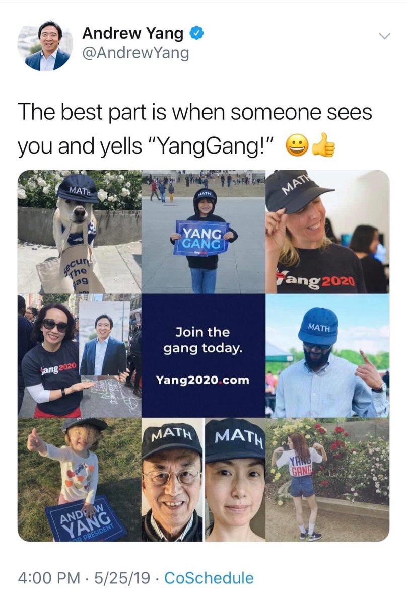 TyrenePamstein's tweet photo. #YangMemory β Sorry, but these keep popping up on my FB memories. Statement is still true. ππ #YangGang https://t.co/kxGoPKLXWw