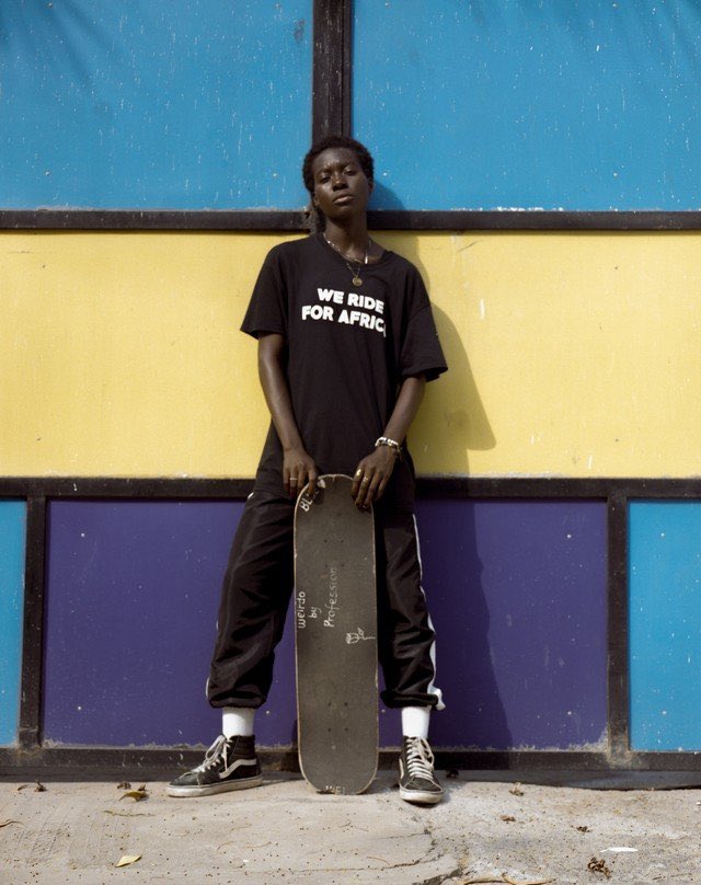 Ghanaian photographer Abena Appiah from her series about the all-girl skate crew ‘Skate Gal Club.’