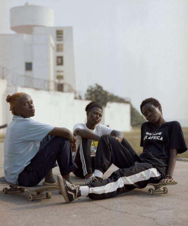Ghanaian photographer Abena Appiah from her series about the all-girl skate crew ‘Skate Gal Club.’