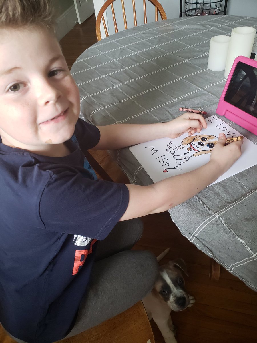 Dawn41973274's tweet photo. Anthony is a very artist he loves to draw @StPeterCES #defenderfamilycontest https://t.co/05u8EEGTHS