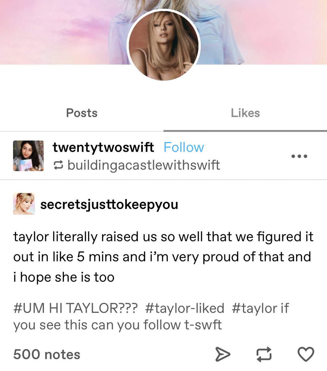 To our good luck, Taylor took pity on us and confirmed everything on Tumblr