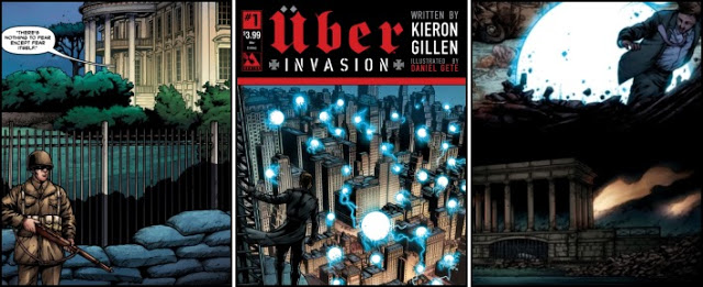 Blaxkleric's tweet photo. “Depicts both the treacherous destruction of Bethlehem Hingham Shipyard and the cowardly obliteration of Boston…”
The utterly awesome weird war 2 comic #Uber Invasion No.1 by @kierongillen #DanielGete & @Avatarpress
You can read my review here: https://t.co/kLLmYSjd0S https://t.co/93px82oDak