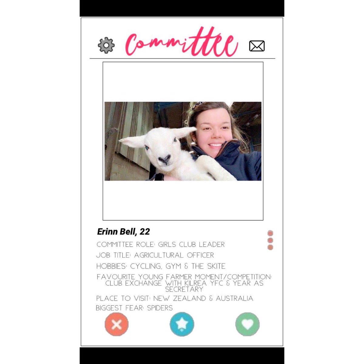 Next we have Erinn Bell, our Girls Club Leader 😃