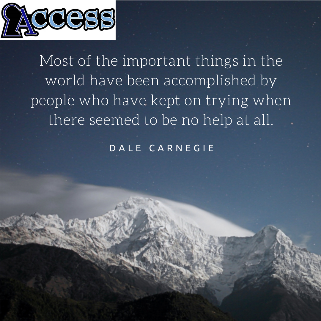 Accesstreatment's tweet photo. You can do so much more, just keep going! What goals and plans have you thought were impossible? This is the time to make them happen! #recoveryworks #accesscounseling #accesstreatment #icantwecan #thebookonaddiction #familyrecovery #motivationalmonday https://t.co/woE5O046DE