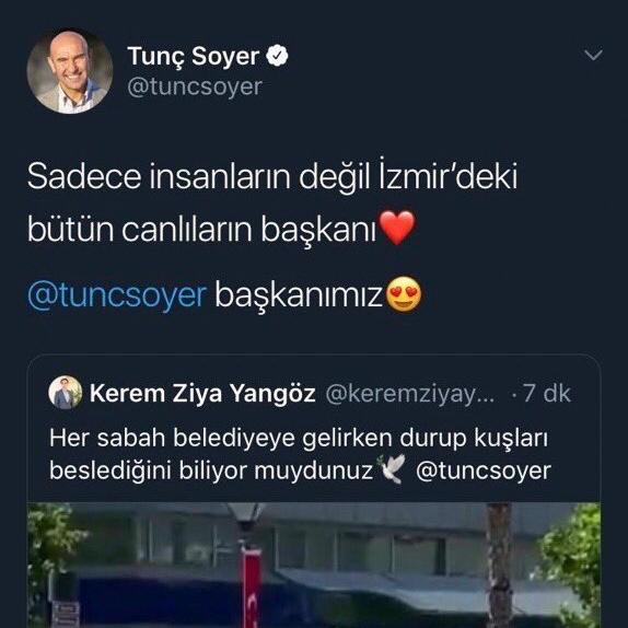 Tunç Soyer, yanlışlıkla resmi hesabından paylaşım yapınca rezil oldu. Tunç Soyer'in trollerinin; Tunç Soyer'in hesabını karıştırdığının ortaya çıkması sonucunda Tunç Soyer, kişisel sosyal medya hesabını kullanan kişinin istifa ettiğini açıkladı.
#TrollBaşkanSoyer