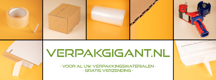 Bij Verpakgigant koop je verpakkingsmaterialen van hoge kwaliteit voor de laagste prijs! Hierbij worden geen bezorg- of orderkosten berekend. Bij ons weet je altijd waar je aan toe bent!
verpakgigant.nl