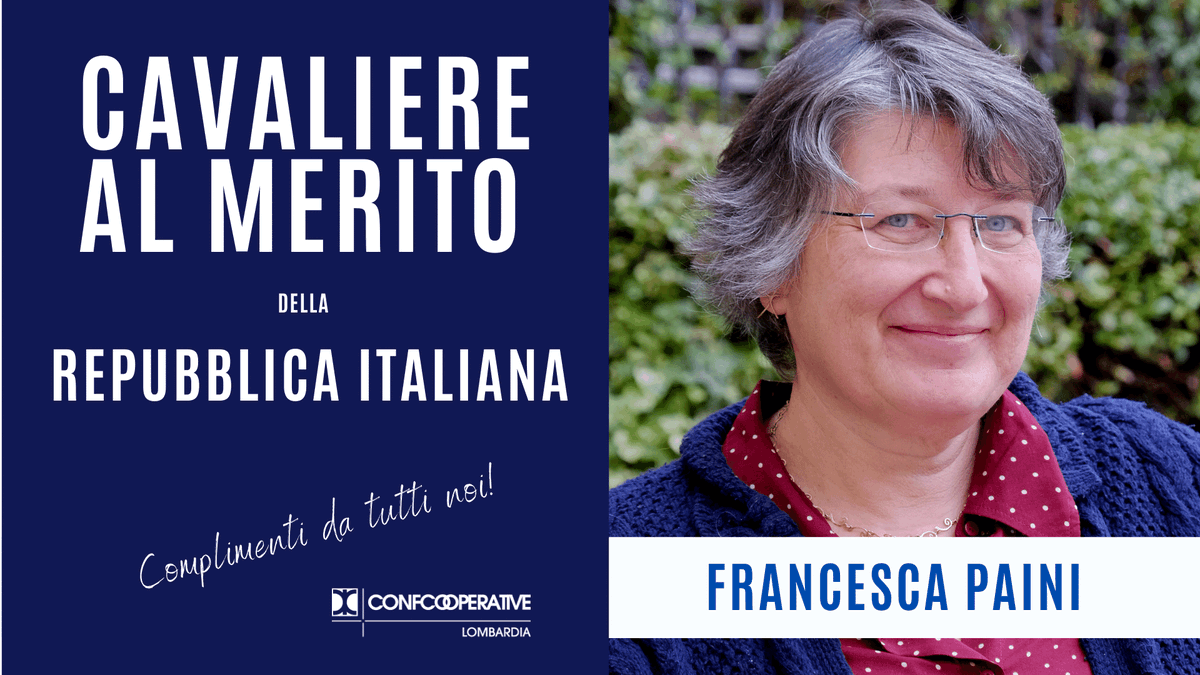 È con assoluto orgoglio e felicità che vi comunichiamo che la nostra Francesca Paini è stata nominata 𝗖𝗮𝘃𝗮𝗹𝗶𝗲𝗿𝗲 𝗱𝗲𝗹𝗹𝗮 𝗥𝗲𝗽𝘂𝗯𝗯𝗹𝗶𝗰𝗮!!! Siamo emozionati per lei e da noi tutti infinite congratulazioni!!! 

lombardia.confcooperative.it/Dettaglio/ArtM…