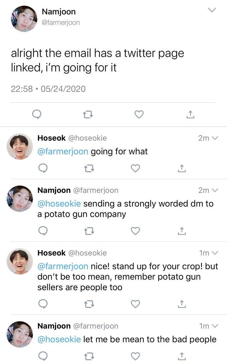 [namjin au] 1- no potatoes were harmed in the making of this au