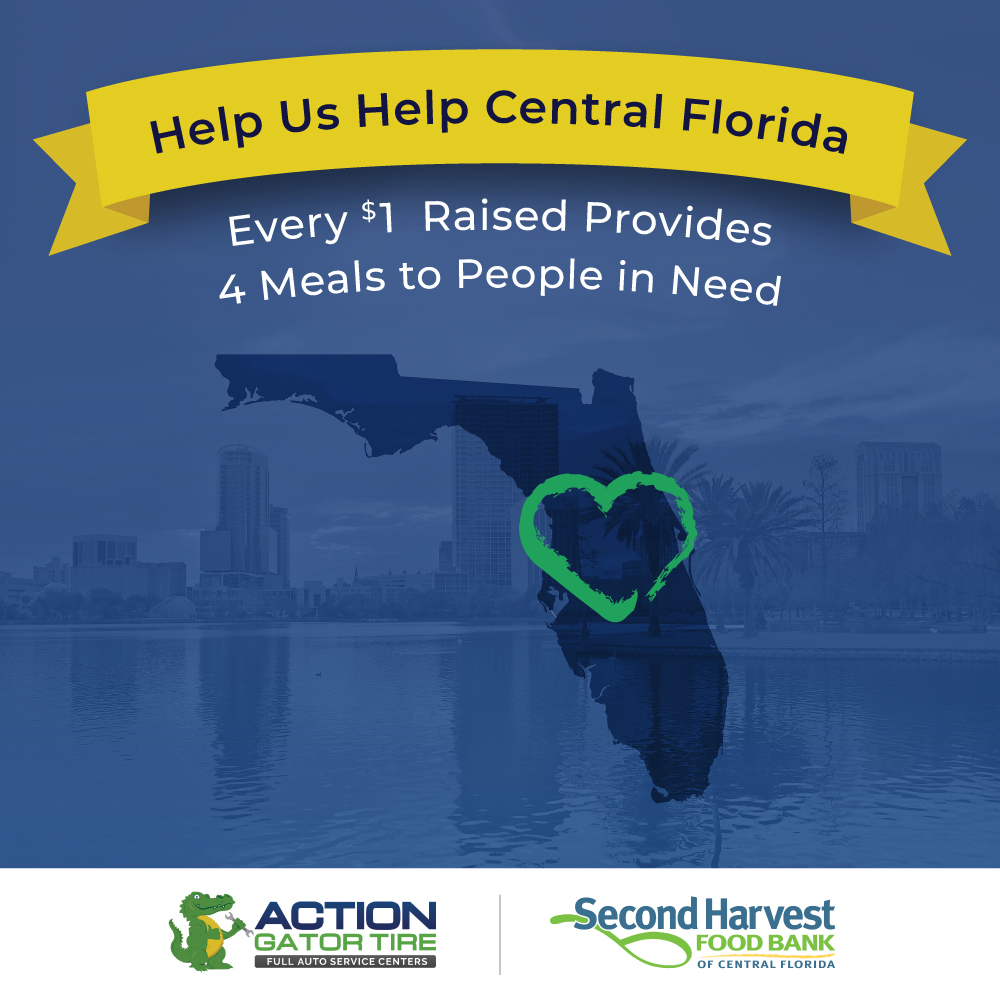 To help provide food assistance for our local community during this unprecedented time, <a href="/ActionGatorFL/">Action Gator Tire</a> is donating 15% from every standard oil change and matching customer donations. Info and appointment scheduling at bit.ly/36hCWVb.