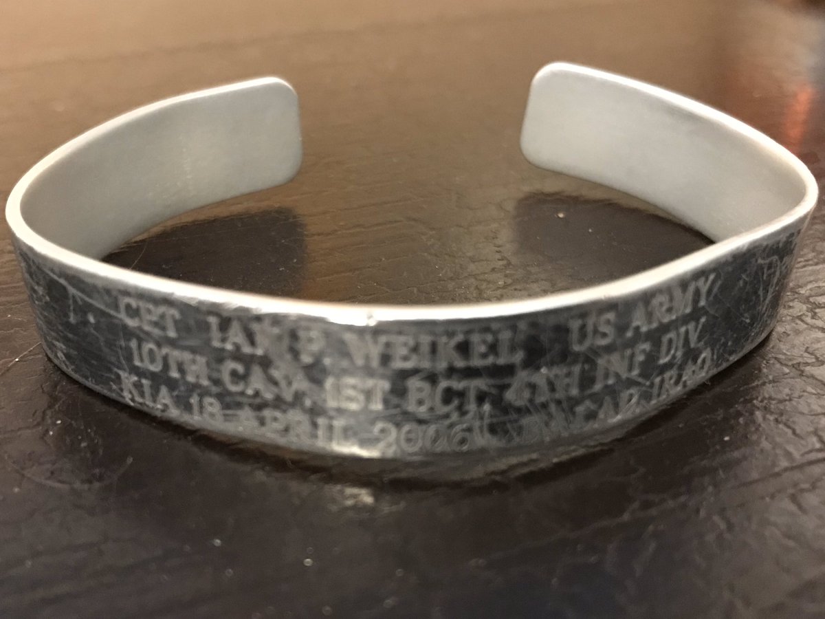For 14 years I’ve worn Ian’s KIA bracelet 24/7. Ian lives forever at a school on Fort Carson named in his honor. He also lives in the hearts of guys like me who loved him, and in the lives of those we’ve led.He really was the best of all of us. #MemorialDay2020