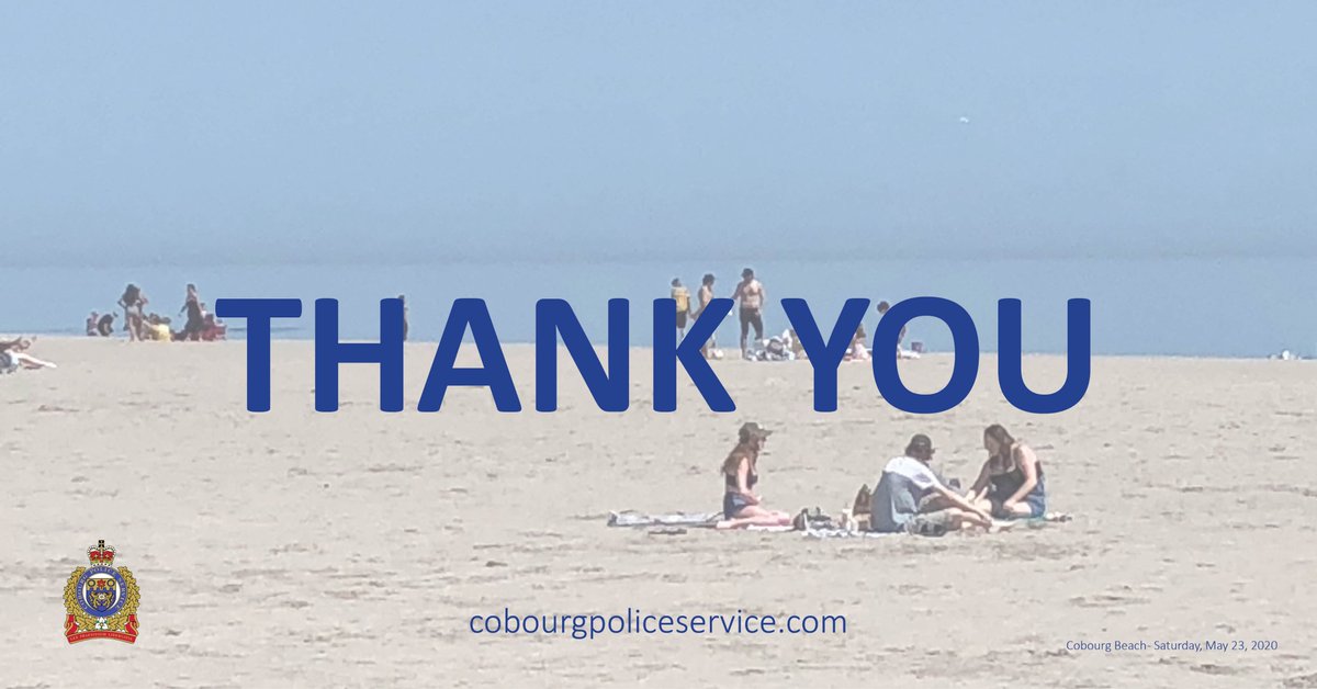 CobourgPolice's tweet photo. THANK YOU! #cobourgpoliceservice thanks residents for cooperation as #cobourg enters Stage 1 Reopening - https://t.co/MaKZKmah6S Stay informed with up to date info by visiting @TownofCobourg @ONgov &amp; @HKPRDHU websites It is important we continue to do our part to #StopTheSpread https://t.co/oRTMMCyUYk