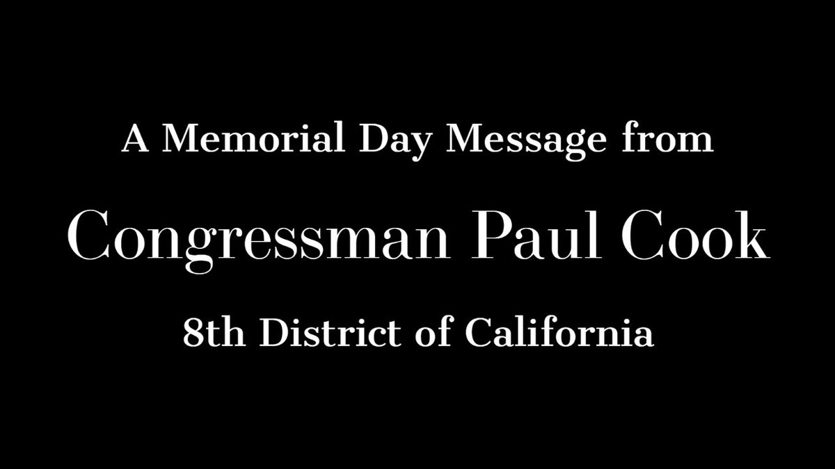 Col. Paul Cook (Ret.) tweet media