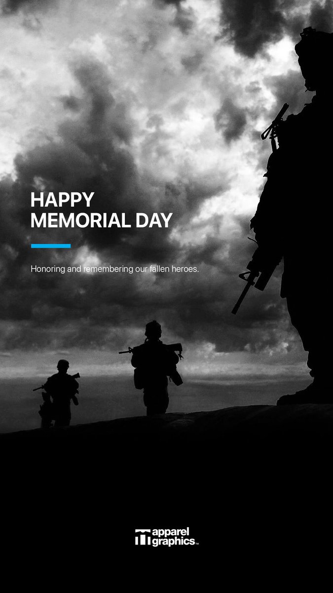 apparelgraphics's tweet image. We honor and pay tribute to the many brave generations who have fallen while serving for our country. #memorialday