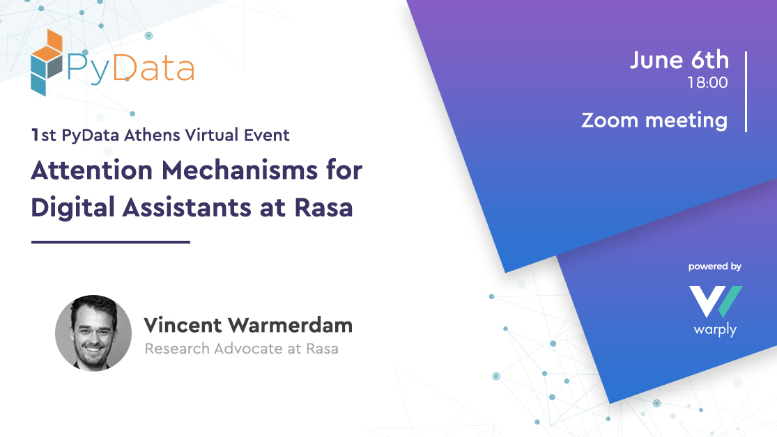 AthensPydata's tweet photo. Fellow PyDataneers,

after quite some time and given recent circumstances with COVID and remote work culture, we are excited to announce that we are launching a new series of biweekly VIRTUAL events. https://t.co/XfAWNmYUSM https://t.co/RgvEefdj9o