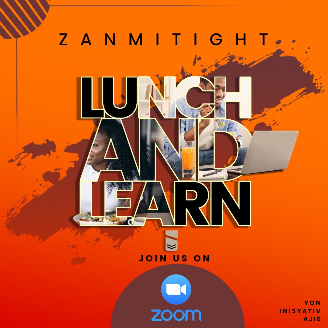 AJIEHAITI's tweet photo. Sa ki fè nou soude ale pi lwen pase rankont fizik, nou zanmi menm si nou pa kontre. 

Rejwenn nou Dimanch 30 Mai pou yon *Zanmitight* espesyal ak :  

 1) Aplikasyon Zoom ou byen chita sou aparèy ou.
2) Manje ou ak / oubyen bwè ou.
3) Kè kontan ou.

#AJIEHT
#Mai2020 https://t.co/DJDkmunWLQ