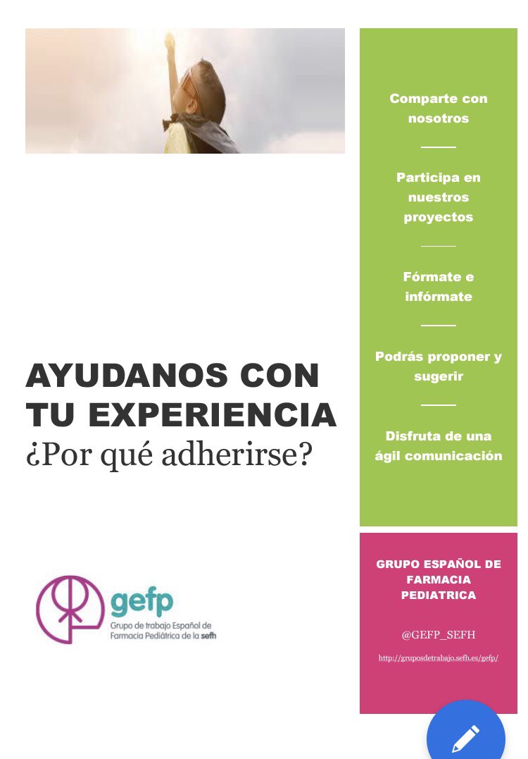 GEFP_SEFH's tweet photo. Invitamos a todos los socios @sefh_   a adherirse a nuestro grupo para enriquecer nuestro trabajo y disfrutar de las ventajas de serlo! Aquí encontrarás una guía para solicitarlo 👇 Comparte tu experiencia, ideas, todo es muy valioso!
https://t.co/4L6QkrUc6E https://t.co/Fim5troDoP