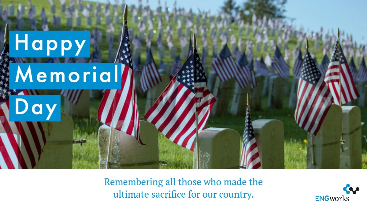 ENGworksBIM's tweet photo. Memorial Day commemorates the brave men and women who died while in the military service of their country. Take some time to remember those who made the ultimate sacrifice for our country. Thank you for your service. #ENGworks #Chicago #MemorialDay #FallenHeroes #NeverForget https://t.co/si6KLwZyUS