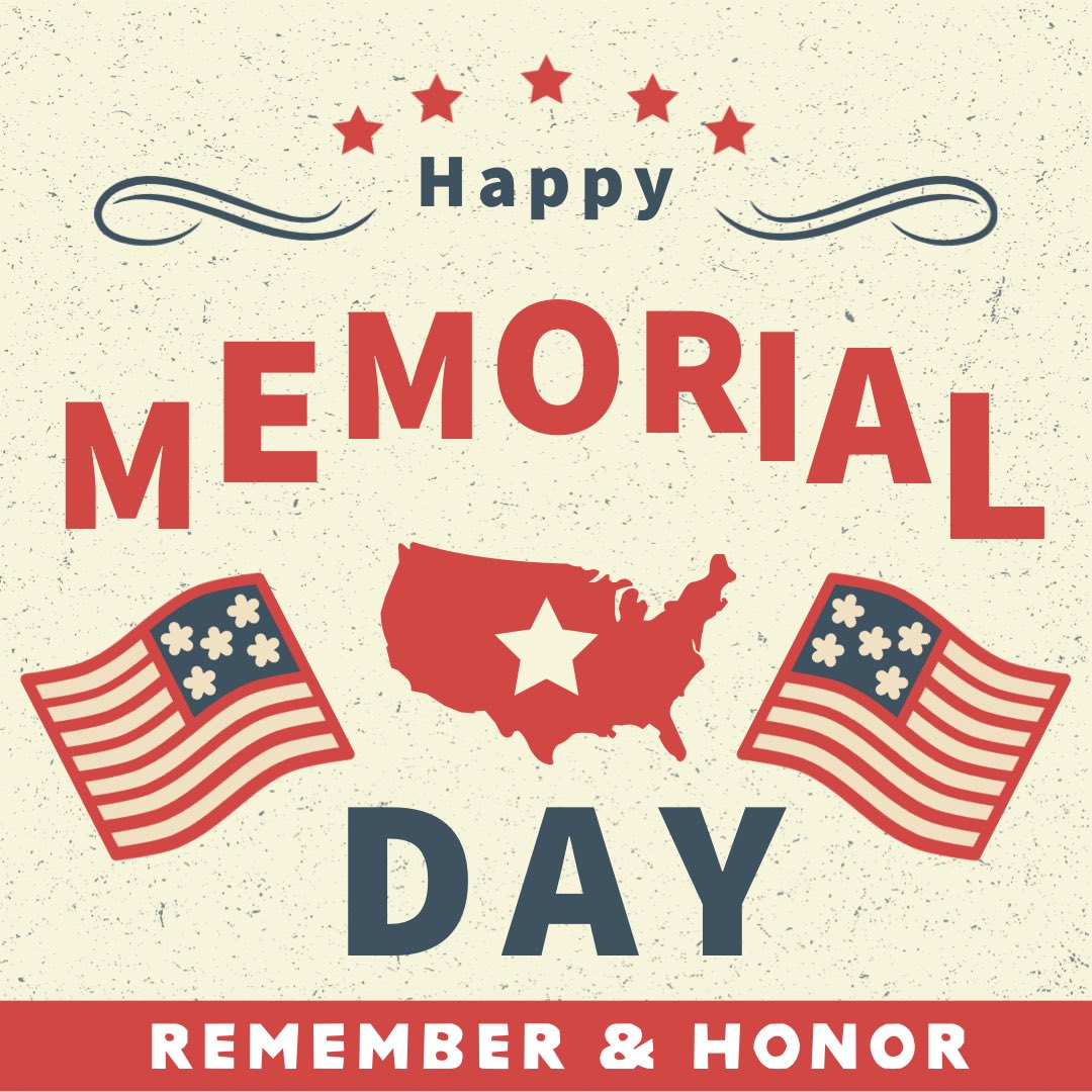 Today we think about all of brave souls those who have sacrificed their lives for our freedom. 
We thank you today, and every day!  ❤️ 🇺🇸