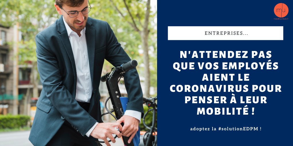 #MOBILITÉ : EMPLOYEURS, PENSEZ À VOS EMPLOYÉS ! 🧐
▶ «La mobilité des salariés n’a fait l’objet d’aucune réflexion...» 
Privilégiez la santé de vos employés en leur proposant la #solutionEDPM ! +D'INFOS : bit.ly/2XrL4yr <a href="/lemondefr/">Le Monde</a> @FrenchMobility <a href="/MicromobileM/">Micromobile Mobilité</a>