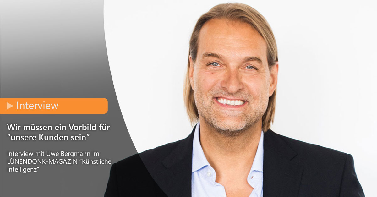 Wandel verkaufen? Wandel leben!

Welche Herausforderungen wir als Unternehmen angehen, um Veränderungen in den Bereichen #KI und Automation zu gestalten und für unsere Kunden nutzbar zu machen, können Sie im Interview mit Uwe Bergmann (CEO) nachlesen >> tinyurl.com/y9y52ugy