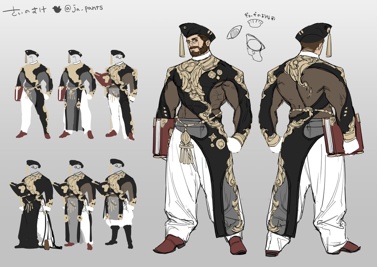 「サンクタス戦記のイラコンにお邪魔させてもらった衣装デザインです?普段は描けない露」|さいのすけ🎉ボスとヤス３巻準備中🎉のイラスト