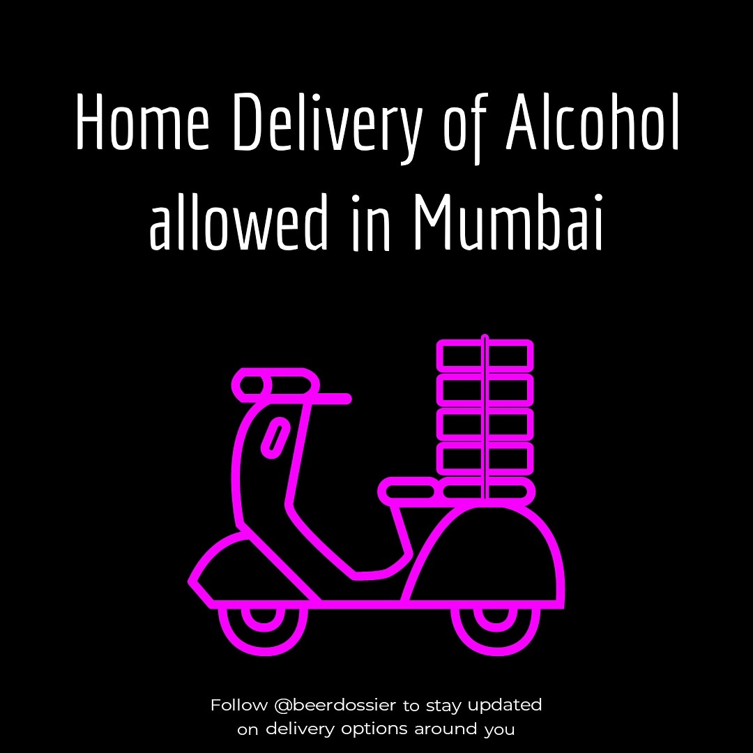 Congrats #Mumbai 🥳

#HomeDelivery of #liquor has been allowed for persons with a liquor #permitinmaharashtra and also with no permission for over the counter sales atm.

Check here later, on how to obtain #liquorpermit.

Follow @beerdossier for more #beer and #booze news 🤙