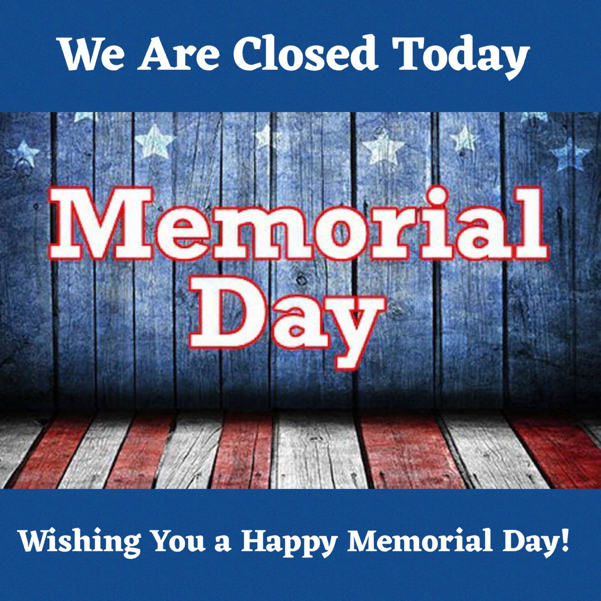 GeorgetownMarkt's tweet photo. We are closed today so that our staff may have the day off with family and friends. Have a fun Memorial Day, and we will see you tomorrow at 10am (9am for Seniors and Immunocompromised). #happymemorialday #aplacetoshop https://t.co/xpmq2XBpLN