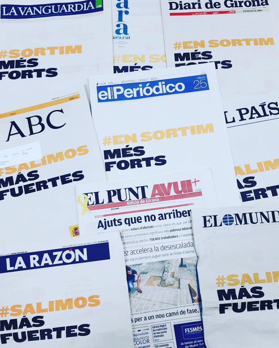 Carles_Ribera's tweet photo. A @LaRepCat hem versionat la portada de  tota la premsa seriosa d’avui i, sincerament, la nostra la trobem encara més seriosa 😁😁 https://t.co/kf7ZOGKUt8