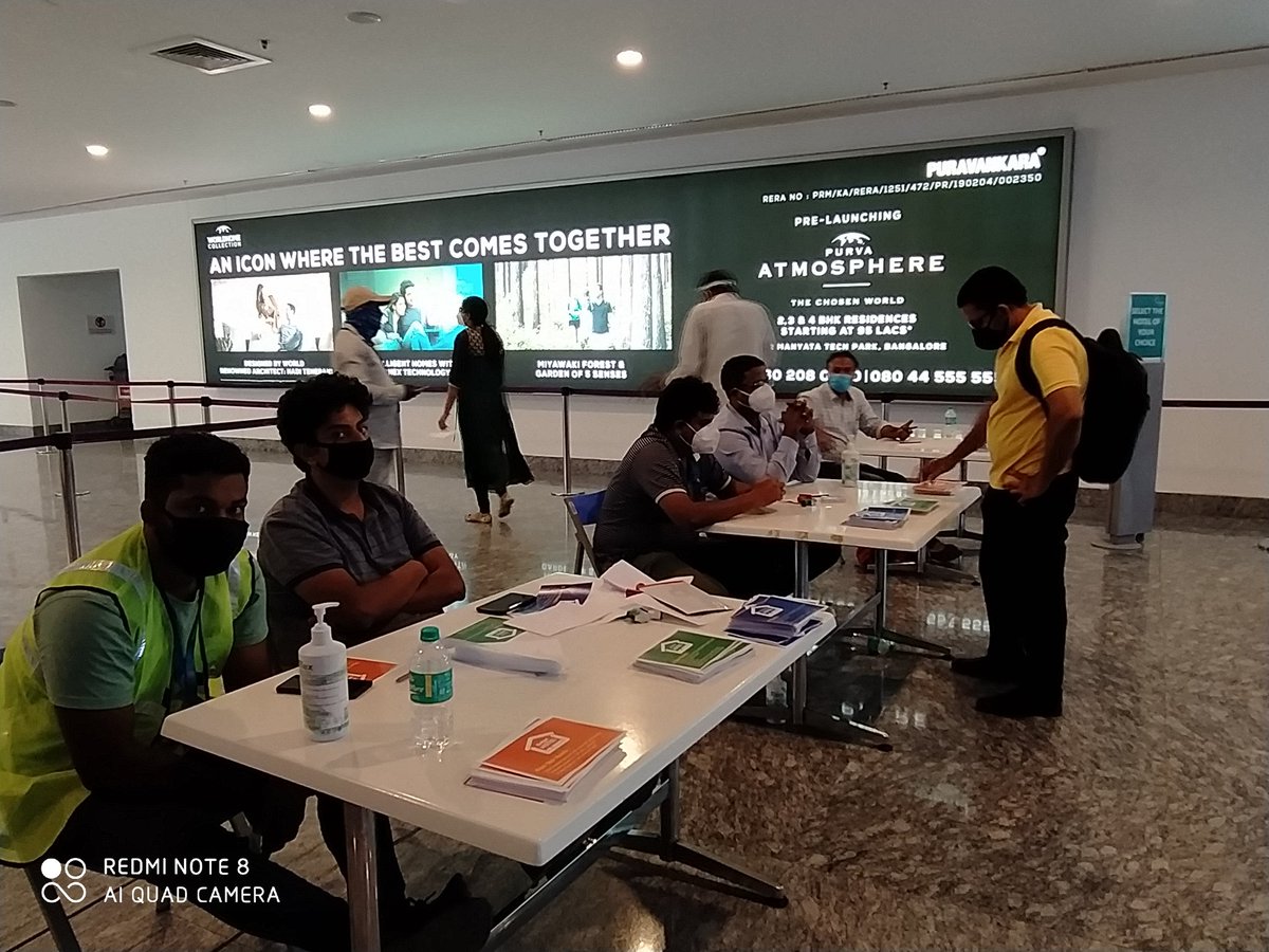 Karnataka is strictly enforcing the mandatory quarantine. Large number of APHO officials are noting down the address & mobile number of incoming passengers.If you have a connecting flight, you can straightaway head to domestic transit #aviation during  #COVID__19 – at  Kempegowda International Airport (BLR)