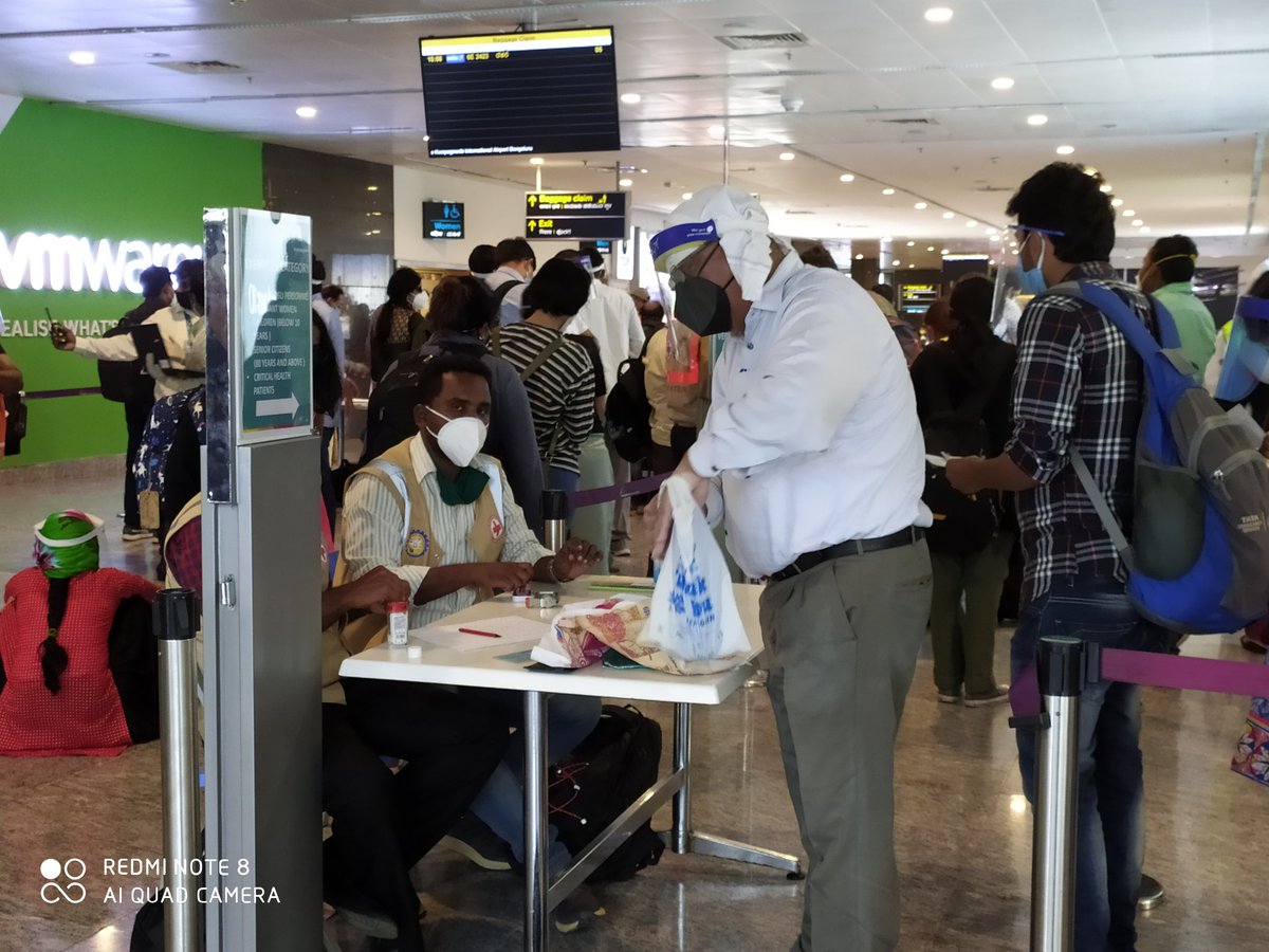 Karnataka is strictly enforcing the mandatory quarantine. Large number of APHO officials are noting down the address & mobile number of incoming passengers.If you have a connecting flight, you can straightaway head to domestic transit #aviation during  #COVID__19 – at  Kempegowda International Airport (BLR)