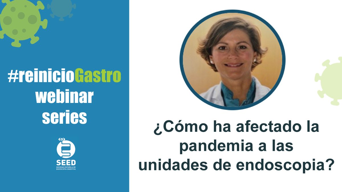 🎥 '¿Cómo ha afectado la pandemia a las unidades de endoscopia? Resultados de la encuesta SEED', ponencia impartida por la Dra Maite Herráiz, Presidenta de SEED,  durante el webinar 'Situación COVID-19 en España: el punto de vista de SEED' youtu.be/R4yNVVuzOKM

#reinicioGastro