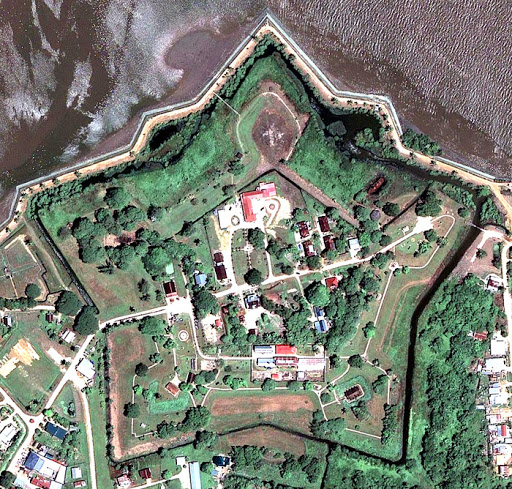 96. Fort New Amsterdam, Suriname (1747)