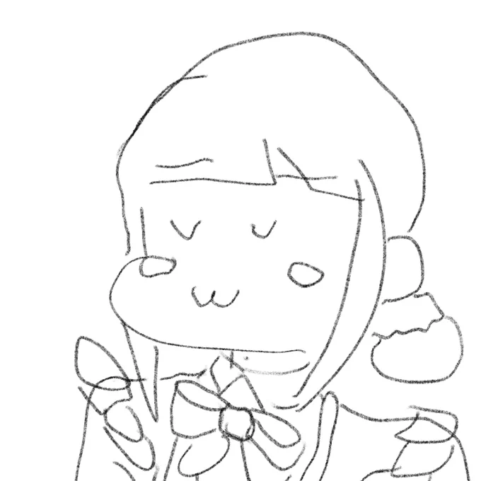 左手描き 