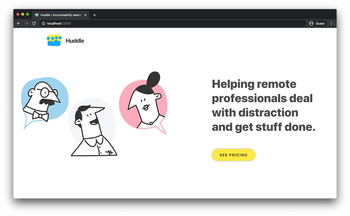 Working for yourself can be hard. There is nobody to stop you from being constantly distracted.

Accountability sessions help you keep focus and stay on track by checking in with a group of like-minded professionals every week.

If you'd like to know more tryhuddle.com