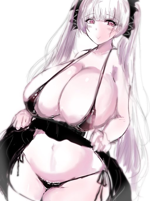 スカートたくしあげ+マイクロビキニ+引っ張りたい紐+罵倒=最強!!#アズールレーン #フォーミダブル 