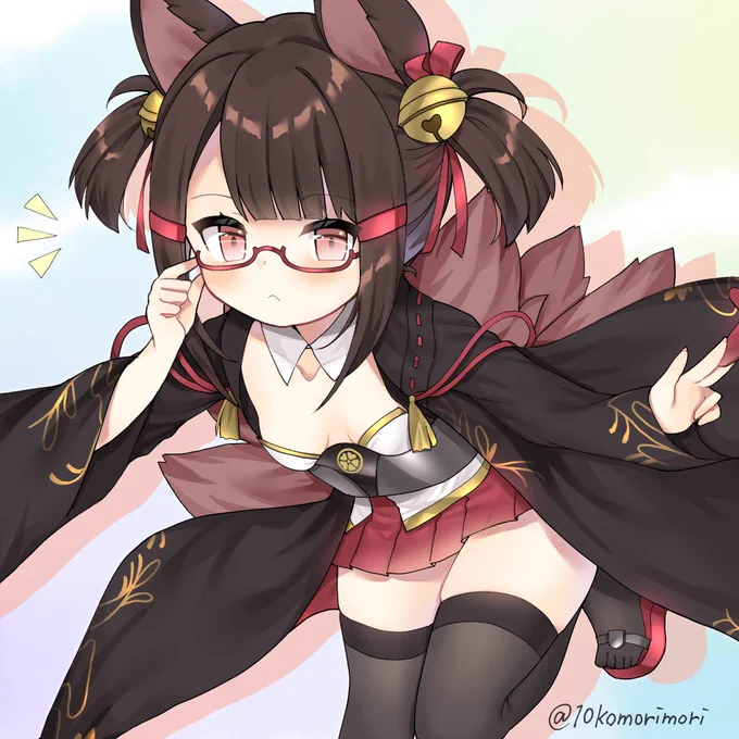 スケブ納品しました〜!
眼鏡赤城ちゃん!あまりにも似合いすぎていたので、差分まで描いてしまいました?
 https://t.co/ovoR8mKCjz
#アズールレーン 