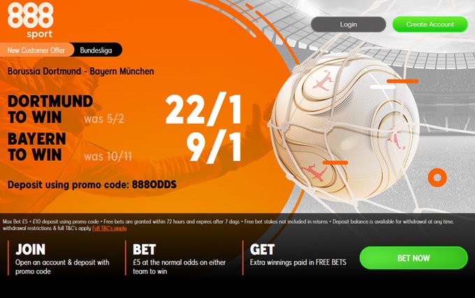888 Sport Enhanced Odds