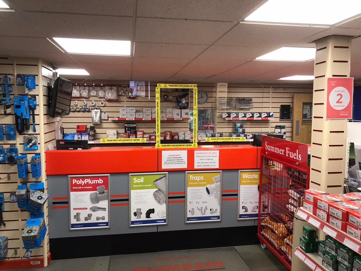 PlumbaseYeovil's tweet photo. CUSTOMER ANNOUNCEMENT 
Starting tomorrow, Tuesday 26th May Yeovil branch will be opening it’s doors again to all customers and revert back to normal opening hours.
Monday to Friday 7.00am -5.00pm
Saturdays 8.00am -12.00pm
Social distancing will apply.
Keep safe
Yeovil Team https://t.co/nCuWN5zq6K