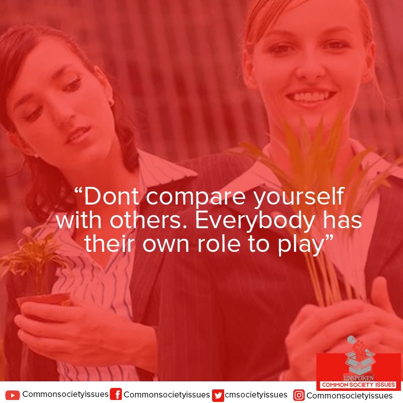 cmsocietyissues's tweet photo. “Don’t compare yourself with others. Everybody has their own role to play”.
👇🏽
COMMON SOCIETY FACTS
👇🏽
#commonsocietyissues #unspokencommonsocietyissues #currentissues #mentalhealth #mentalhealthawareness #mentalillness #commonsocietyfacts #UCSI https://t.co/pAzGnMssHb
