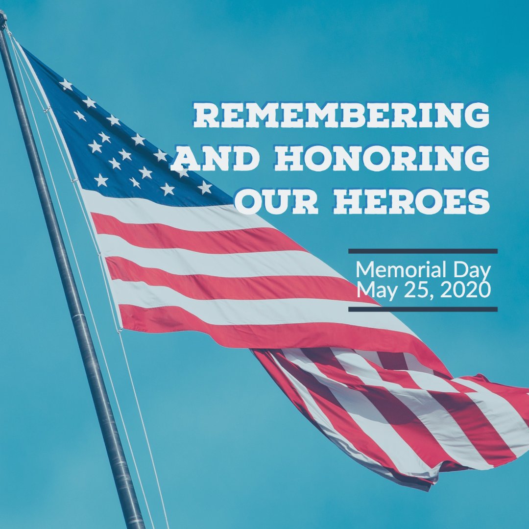 We'd like to take a moment today and remember all of our fallen heroes who served our country! #MemorialDay