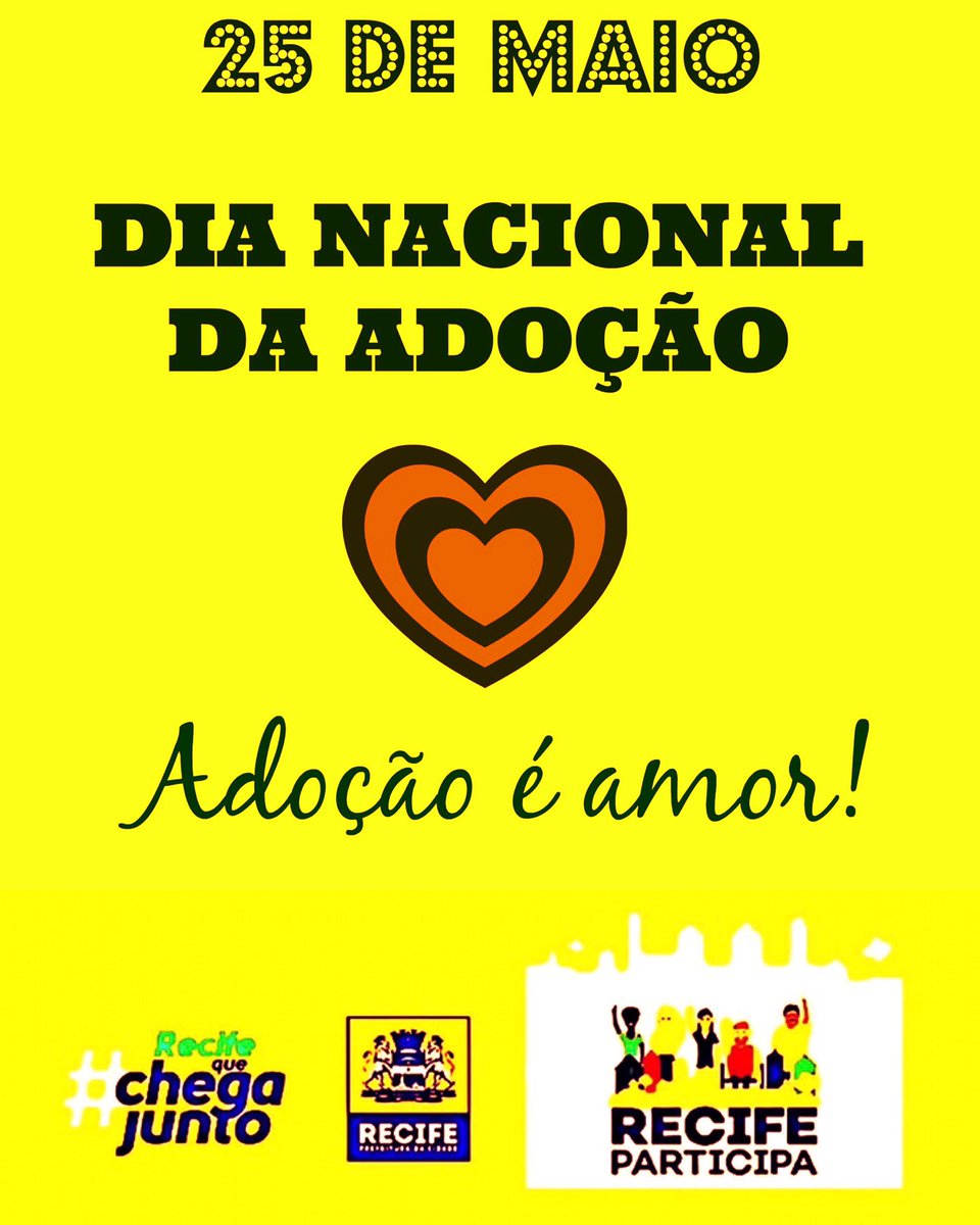 eduardonino's tweet photo. Dia Nacional da Adoção !! Adoção é Amor! @prefrecife #Adocaoeamor #segovnocombateaocovid19 #recifeparticipa #recifequechegajunto @sergioricardocampello @raquele84 https://t.co/i4wypbZUXY