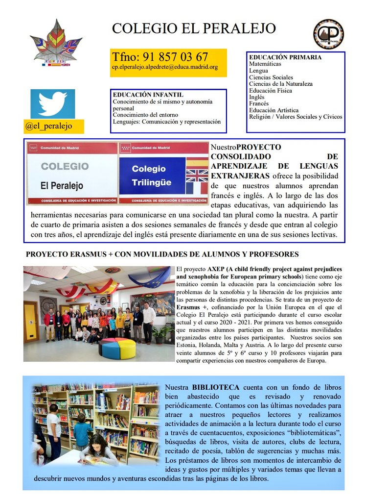 el_peralejo's tweet photo. Si quieres conocernos un poquito mejor, no dejes de leer este resumen de todos nuestros proyectos. #SomosEquipoElPeralejo🌈 https://t.co/XPA3mAnFYY