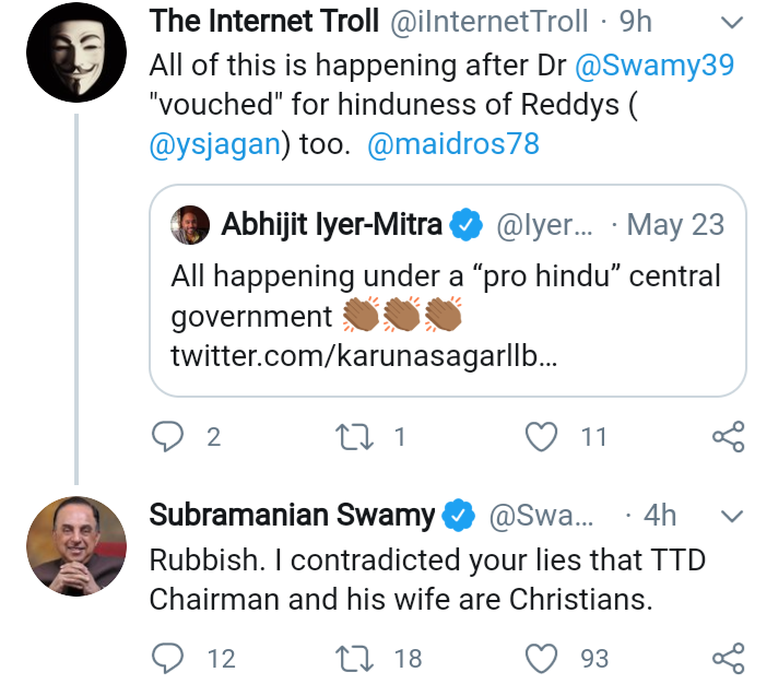 This seems to be gameplan for Swombies to tarnish BJP while saving Jagan Reddy from political & legal ambushPhase 1-Beef Hindutvaadi mocks BJP & misguide tweeples(Force multiplier will be VRats) 1/n