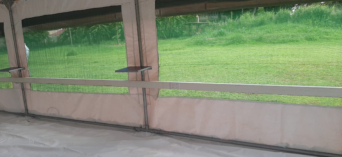 epi_tent's tweet photo. @AbsaUganda completes EpiTent setup in Gulu. This tent can accommodate 16-32 patients depending on usage. It has passive cooling, reduced humidity and allows for better interaction with the environment outside. 
@AfricaResilient @JaneRuth_Aceng @DianaAtwine @USAIDGH @USAID https://t.co/weO5lY3L1W