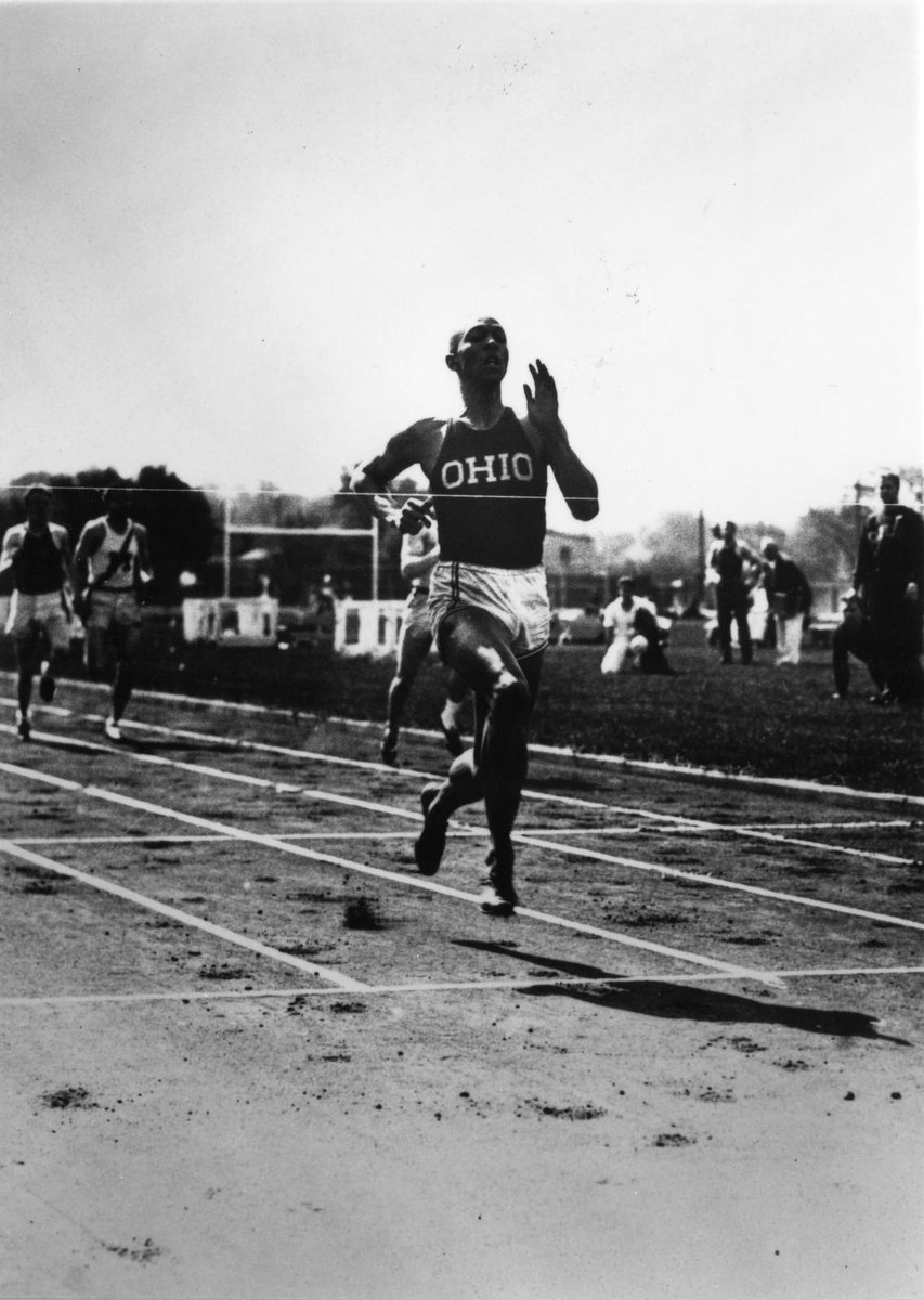 UMichTrack's tweet photo. ON THIS DAY - 1935
The greatest performance in the history of Ferry Field. The greatest performance in the history of track & field.
Jesse Owens breaks three world records, ties a 4th, in 45 minutes.
100yd - 9.4
220yd - 20.3
220yd hurdles - 22.6
Long Jump - 26' 8.25" https://t.co/CzSvdpIKuv