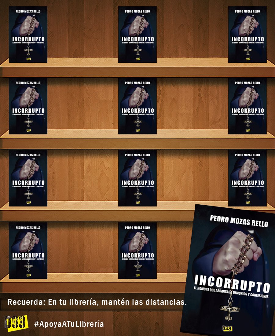 pedromozasrello's tweet photo. Hoy comienza la campaña #MisLibrosEnTuLibrería. ¿Aún no cuentas con ejemplares de #Incorrupto? Una trama original publicada por #distrito93 (@BooksBunker) que los usuarios de @todostuslibros_ recomiendan. https://t.co/1wQEAtovKE #libros #librerías #novela #noir @LibreriasCEGAL https://t.co/STN94rYYFX