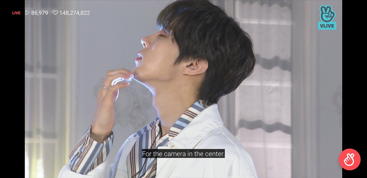 screenshots from wooseok& #39;s debut showcase vlive: a thread