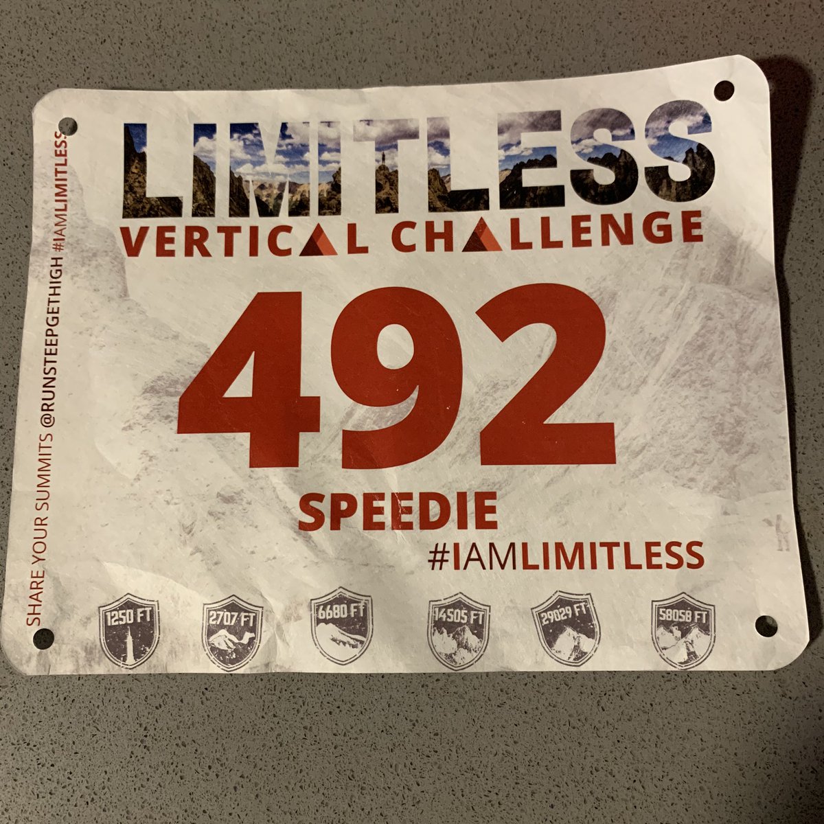 MsSpeedie's tweet image. Limitless Vertical Challenge: Day One. #thatmountainwontclimbitself #iamlimitless #floridamountains @RunSteepGetHigh